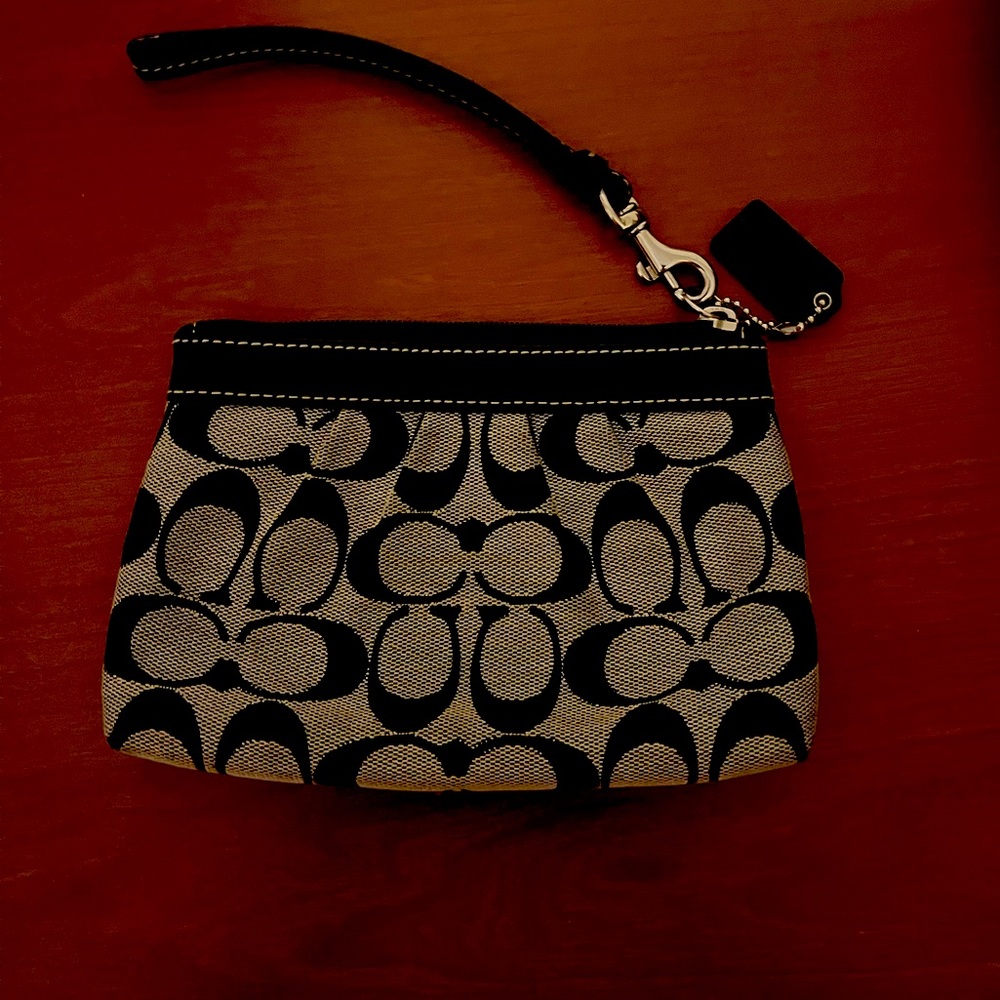 Coach Monogram Wristlet